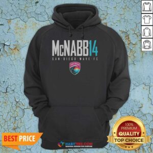 Official San Diego Wave FC Mcnabb 14 San Diego Wave FC Soccer Team Fan hoodie optimized for showcasing the design