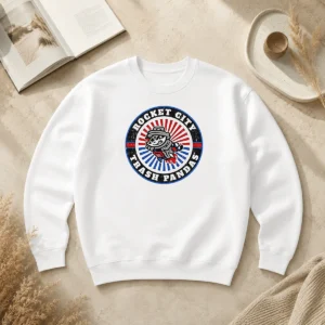 Good Rocket City Trash Pandas Baseball Team Mascot Logo Rocket City Trash Pandas Sweater