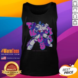 Original Megatron Transformers Thumbs Second Form 2026 tank top featuring bold graphic print on a sleeveless cotton garment
