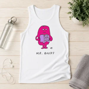 Official Mr Books The Paris Review Literary Reading Tank Top