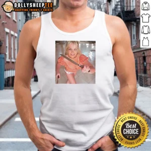 Nice Britney Spears Butcher Baby Knife Dance Tank Top
