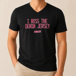 Official I Miss The Denim Jersey Mib26 New York Mets V-Neck Shirt