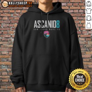 Pretty San Diego Wave FC Ascanio 8 San Diego Wave FC Hoodie displayed against a neutral background
