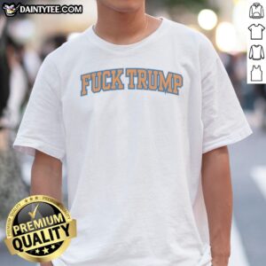 Pretty Fck Trump Style New York Knicks Logo Shirt showcasing a bold design for basketball fans.