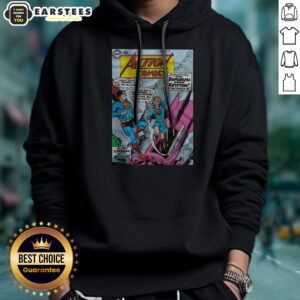 Hot Supergirl First Appearance Action Comics Issue hoodie featuring vibrant graphics and cozy fit.