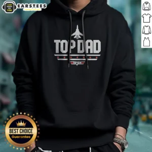 Original Top Dad Top Gun Logo Parody Hoodie