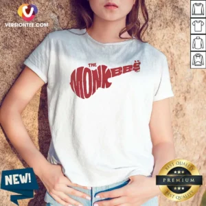 Awesome The Monkees Guitar Logo V-Neck Shirt