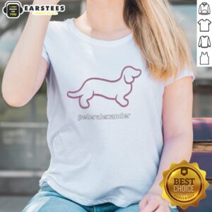 Pretty Sarocha Chankimha Peter Alexander Dachshund ladies shirt featuring a cute dachshund graphic