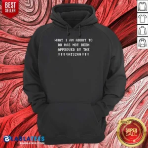 Pretty What I Am About To Do Has Not Been Approved By The Vatican Hoodie