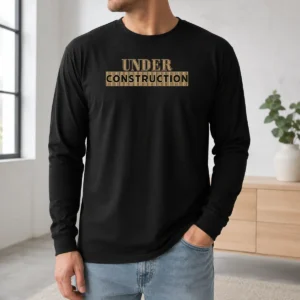 Nice Under Construction Long Sleeve Shirt