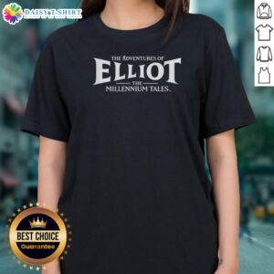 Pretty Good The Adventures Of Elliot The Millennium Tales Fantasy Video Game Bold Logo Ladies Shirt