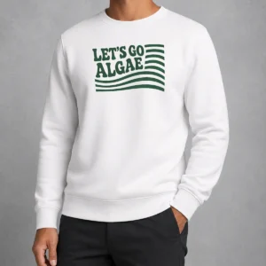 Original Lets Go Algae Reflecting Pool Green Again Liberal Protest Team Algae Sweater