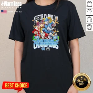 Original North Carolina 20 26 National Champions Tar Heels Baseball Ladies Shirt