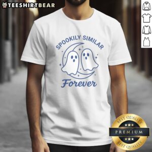 Pretty Ghost Friends Forever Cute Shirt featuring adorable ghost graphics on a soft fabric.
