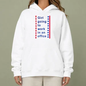 Official Girl Going To Work In An Office Minimalist Career Lifestyle Humor Hoodie