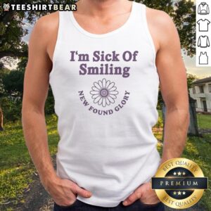 Funny New Found Glory I'M Sick Of Smiling Tank top featuring a humorous graphic design.