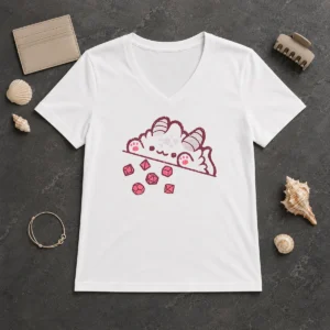 Original Bongo Cat Dnd V-Neck Shirt