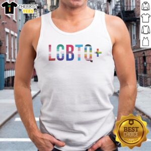 Premium LGBTQ Plus Pride Flag Rainbow Pattern Tank Top showcasing vibrant colors and inclusive design.