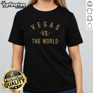 Official Vegas Golden Knights Vs The World NHL girlt shirt featuring vibrant team graphics