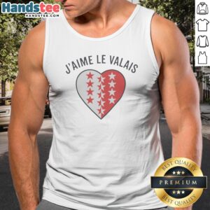 Good Valais Switzerland Canton J'Aime Le Valais Heart Symbol Patriotic Emblem Tank Top