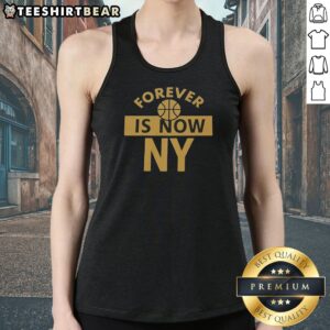Original Forever Is Now NY Tank top in white, sleeveless cotton casual wear for summer