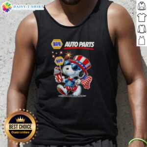 Funny Snoopy X Napa Auto Parts Fourth Of July American 250 Years 1776 2026 Fireworks Tank Top for summer celebrations