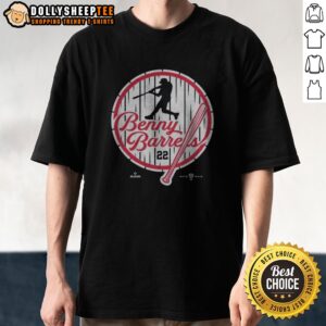 Nice Benny Barrels Shirt displayed on a clean background, showcasing its unique design and fit.