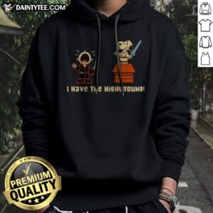 Pretty I Have The Highground Snoopy Peanuts Star Wars Hoodie featuring a unique graphic design