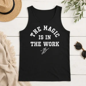 Nice Ben Stiller Jalen Brunson The Magic Is In The Work Signature Tank Top