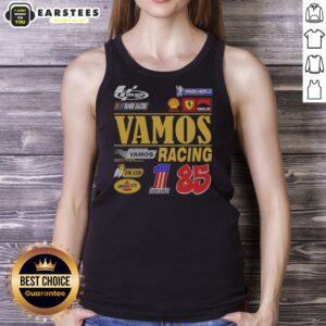 Original Vamos Racing Team Championship Vamos Racing 85 Vamos World Vm Std tank top featuring a bold design.