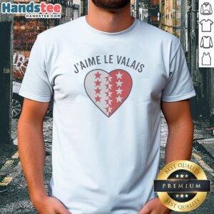 Good Valais Switzerland Canton J'Aime Le Valais Heart Symbol Patriotic Emblem