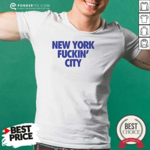 Awesome New York Fuckin City Text Typography