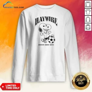 Pretty Snoopy Hawwire Boston Boot Boys Soccer Sports Sweatshirt