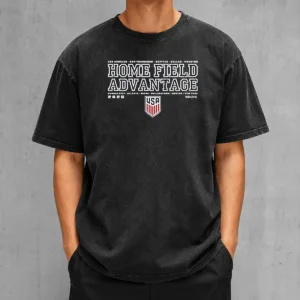 Awesome USMNT Homefield Advantage USA Soccer Washed T-Shirt