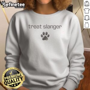 Pretty Treat Slanger Footprint sweatshirt featuring a unique footprint design.