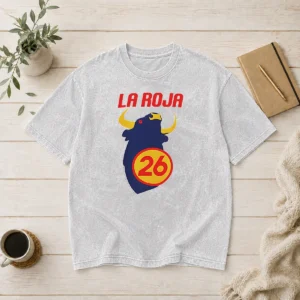 Awesome Spain La Roja World Cup 2026 National Football The Red One Washed T-Shirt