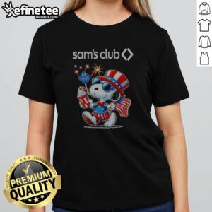 Good Snoopy X Sam'S Club Fourth Of July American 250 Years 1776 2026 Fireworks girlt shirt featuring vibrant colors and festive design