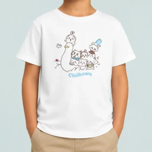 Pretty Chiikawa Characters And Duck Friend Illustration From The Kids T-Shirt