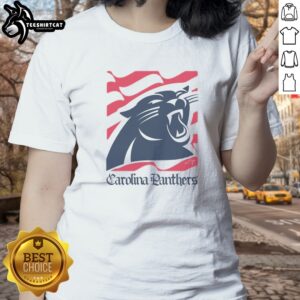 Funny Carolina Panthers American Heritage Wordmark Ladies shirt featuring a playful design for fans.