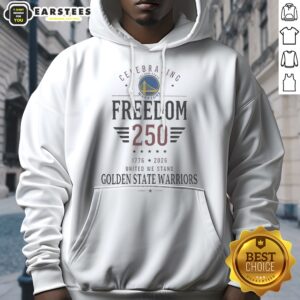 Funny Golden State Warriors X Celebrating Freedom hoodie featuring United We Stand 1776 2026 design