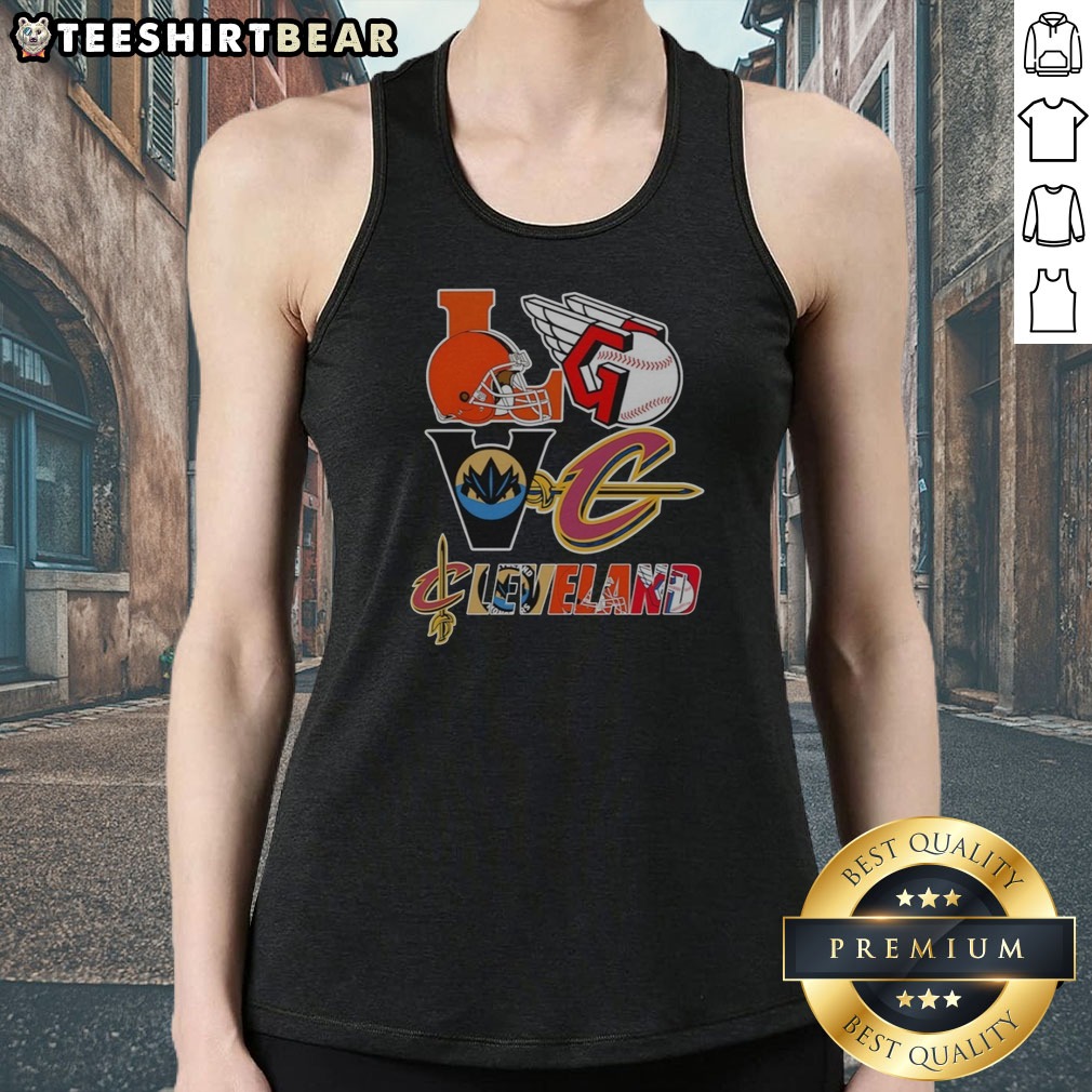 funny-cleveland-browns-cleveland-guardians-cleveland-cavaliers-cleveland-monsters-love-cleveland-teams-sport-5 Funny Cleveland Browns Cleveland Guardians Cleveland Cavaliers Cleveland Monsters Love Cleveland Teams Sport Tank top featuring vibrant team logos.