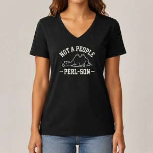 Nice Not A People Perl Son V-Neck Shirt