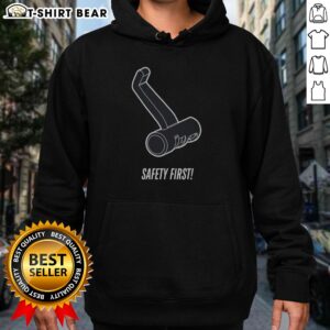 Pretty Safety First Hoodie featuring a vibrant graphic design on a cozy fabric.