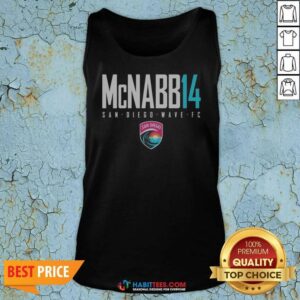 Official San Diego Wave FC Mcnabb 14 San Diego Wave FC Soccer Team Fan tank top optimized for showcasing vibrant colors and details