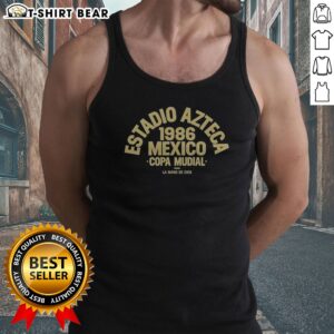 Original Estadio Azteca 1986 Mexico Copa Mundial Tank top featuring vintage football stadium graphic