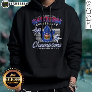 Top Toronto Marlies 2026 Eastern Conference Champions American Hockey League hoodie displayed on a neutral background