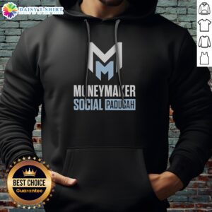 Original Moneymaker Social Paducah Logo Hoodie featuring a vibrant logo design on a cozy fabric.