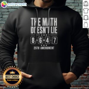 Hot The Math Doesn'T Lie 86 47 25th Amendment Retro Hoodie in a vibrant color, perfect for casual wear.