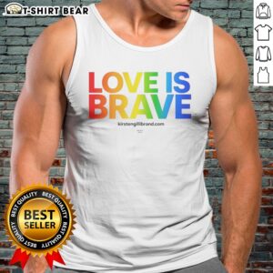 Good Kirsten Gillibrand Love Is Brave Kirsten G Brand Tank Top in vibrant colors, perfect for casual wear.
