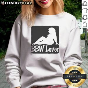 Hot BBW Lover Sweatshirt featuring a bold graphic design for plus-size fashion lovers